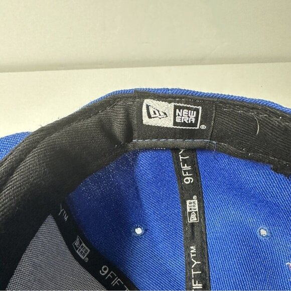 New Era NEW YORK GIANTS NFL 9FIFTY GO BIG BLUE Snapback Cap Hat NWT Flat Brim - Picture 8 of 9